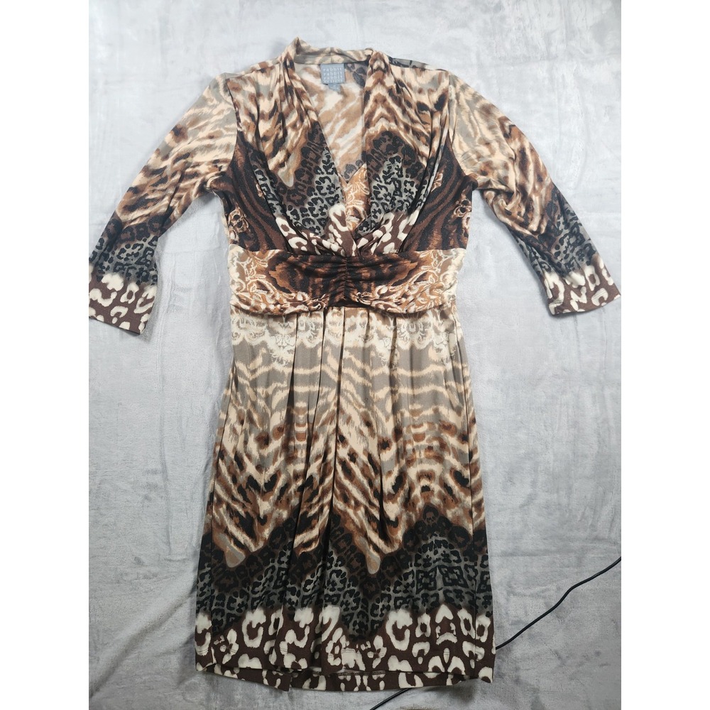 RABBIT RABBIT RABBIT DESIGNS, STRETCHY, LONG SLEEVE, V-NECK‎ DRESS, 12